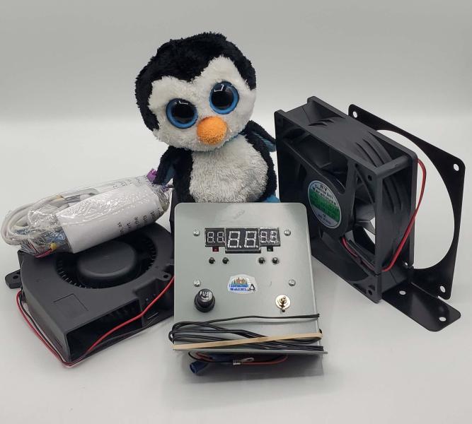 Slide out Room Dual Fan Kit with Digital Fan Controls Special designed Kit so you can set  the ON & OFF run temps