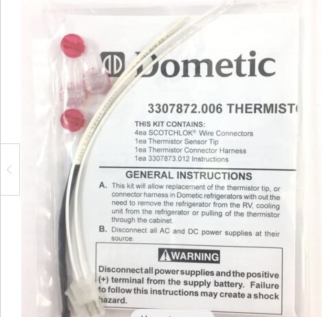 3307872.006 Thermistor Replacement Kit For Dometic RV Refrigerators 